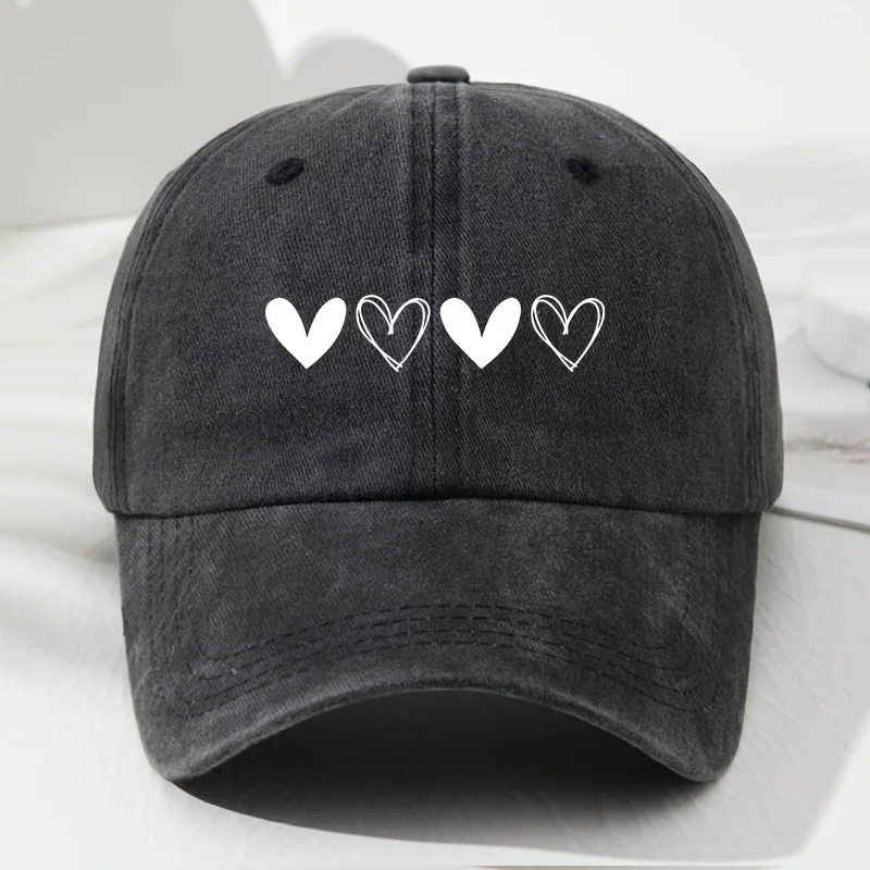 

Love Soft Top Baseball Cap, Vintage Men's Hat, Women's Fashion Outdoor Hat, Adjustable Hat Circumference, Outdoor Sports, Fishin