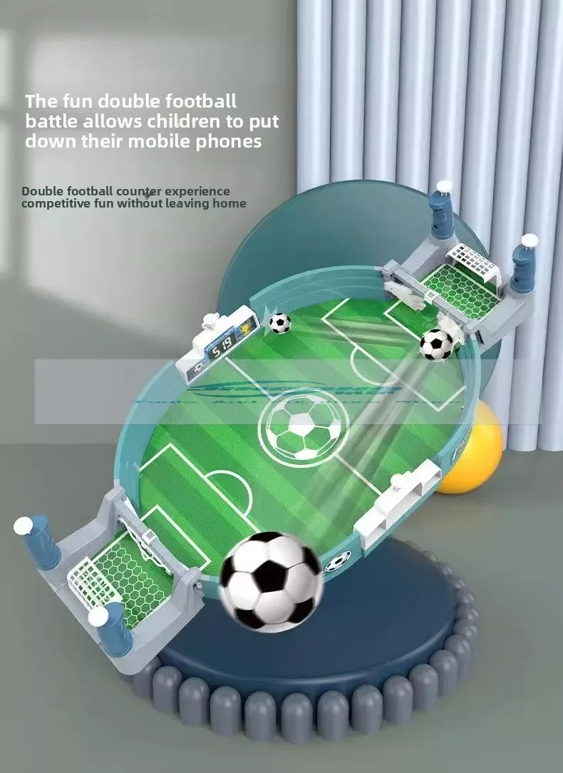 

Kids toys table football machine playing football table double game boys and girls interactive party table parent-child