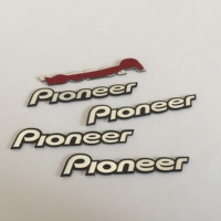 2pcs 5pcs 10pcs pioneer car Hi-Fi Speaker audio Speaker Badge stereo Emblem sticker car styling accessories