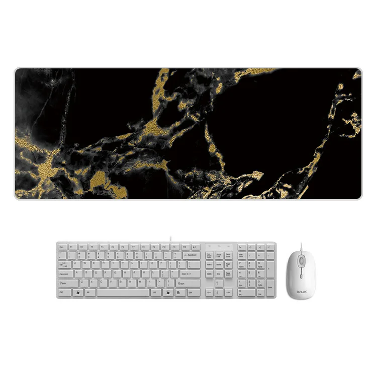 800x300x1.5mm Large Marble Desk Pad Mouse Pad Chill Gamer Leather kawaii Desk Mat Computer Keyboard Table Decoration Cover