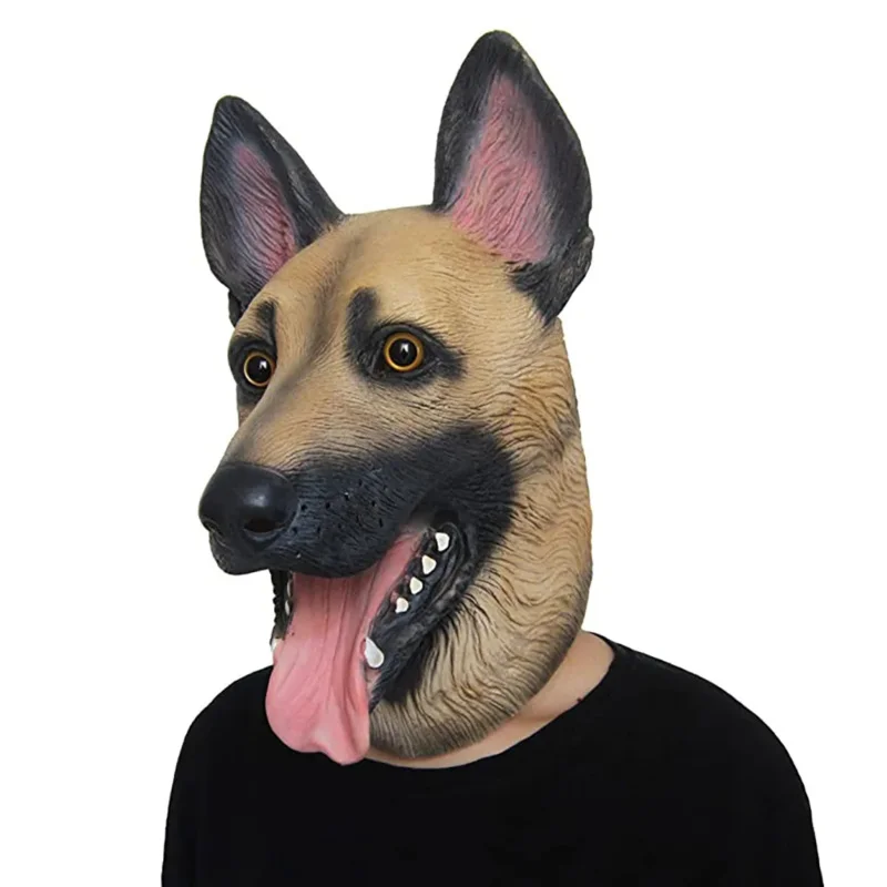 latex Eagles Underdog Mask Halloween Dog Head mask German Shepherd Rubber animal mask