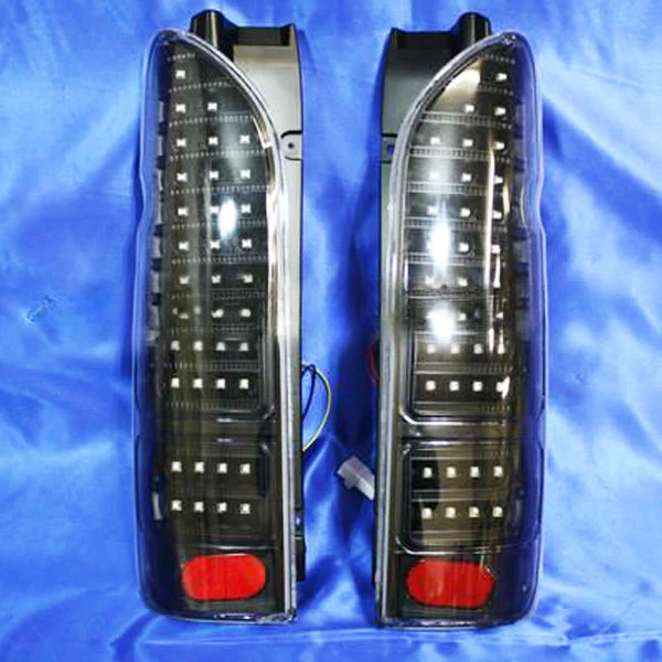 For HIACE Full LED Tail Lights 2005 -2012 Year Smoke Black Color