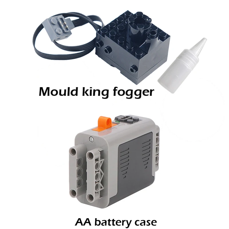 Technische spray rook Motor Sproeier Bakstenen Mold King Fogger voor Legoeds Bouwstenen MOC Trein Auto-onderdelen Motormodel