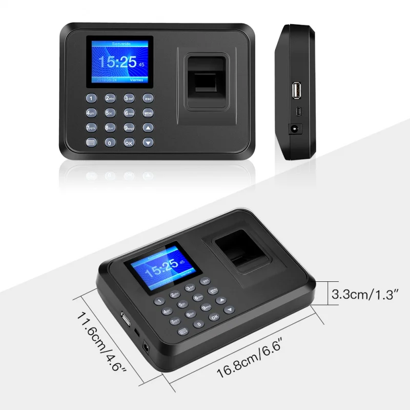 M01 Biometric Fingerprint Time Attendance Fingerprint Recognition Device Without Software Recording Device