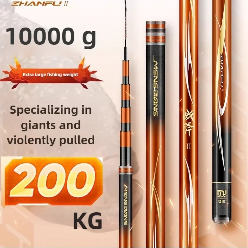 تلسكوبي الأسود حفرة اليد القطب 19 لحن تايوان الصيد رود إطارات دراجة تسلق الجبال الصلب سمك الشبوط Canne الكربون اليد عصا القطب 1.8 متر-11 متر