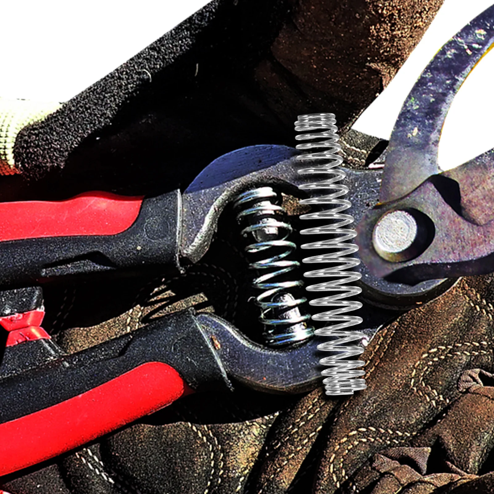 

12Pcs High Durability Pruner Shear Spring Easy Install Garden Clippers Springs Repair Fix Tool Pruners Shear Spring