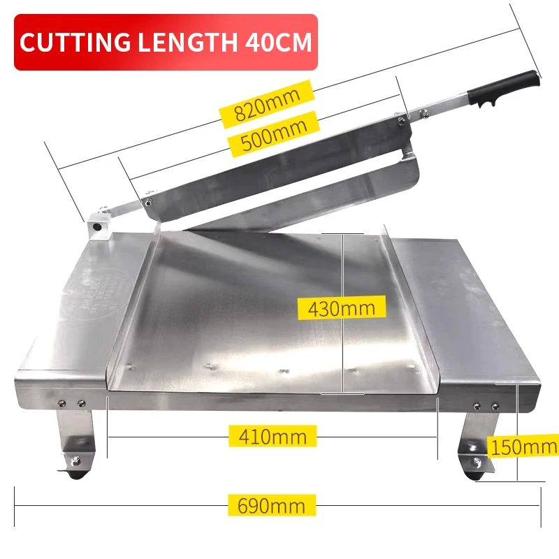상업용 수동 캔디 커터 누가 퍼지 하드 소프트 캔디 스위트 떡 절단기 30CM/40CM 길이