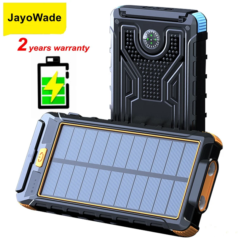 

JayoWade Solar Power Bank 20000 мАч Портативная зарядка Poverbank Зарядное устройство для аккумулятора мобильного телефона Powerbank 20000 мАч для Xiaomi Mi