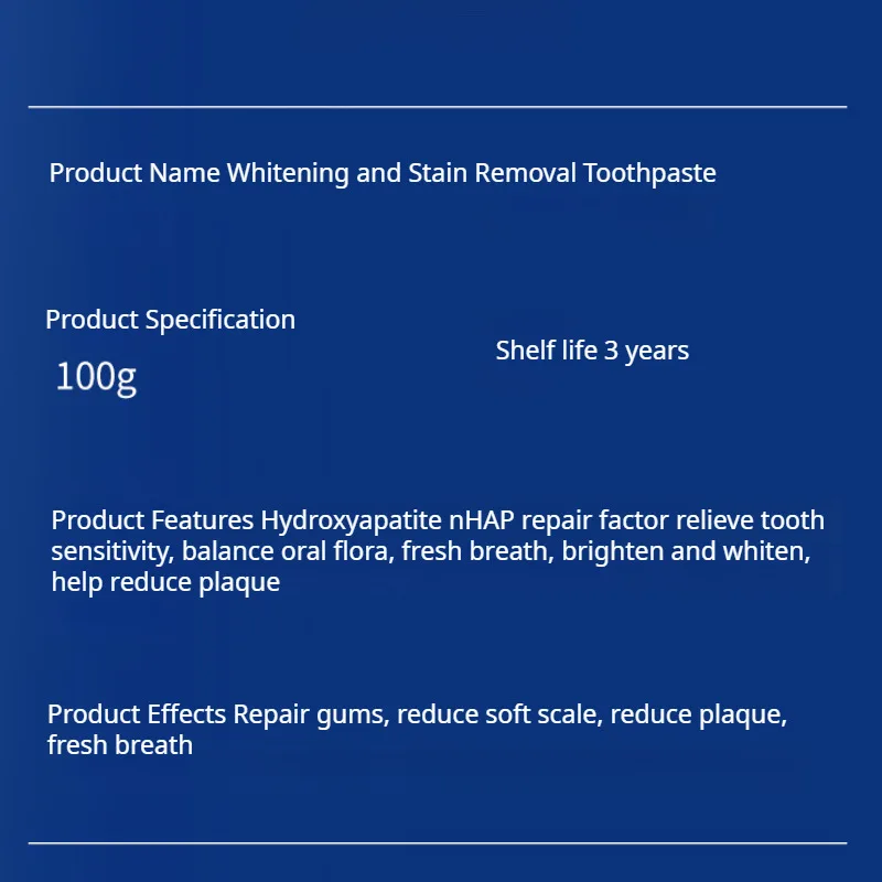 Fragrância produtos de cuidados de enfermagem reparação de dentes brilho escova de dentes cuidados orais cuidados de limpeza oral nano creme dental