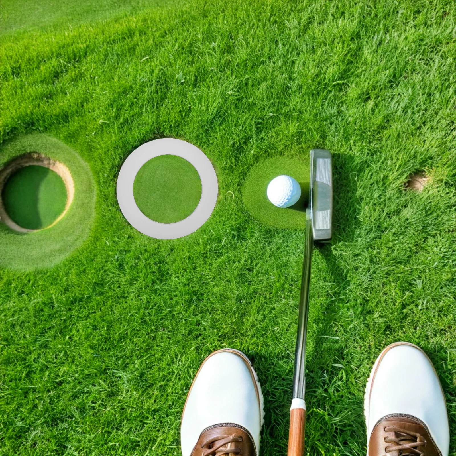 

Golf Putting Practice Cup Reducer Realistic Green Simulation Portable Indoor Outdoor Training Tool - Putting Accuracy Trainer