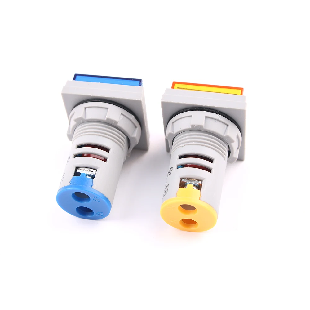 스퀘어 22mm 측정 범위 20-75Hz 디지털 디스플레이 전기 헤르츠 미터 주파수 측정기 표시 등 신호등 콤보 테스터