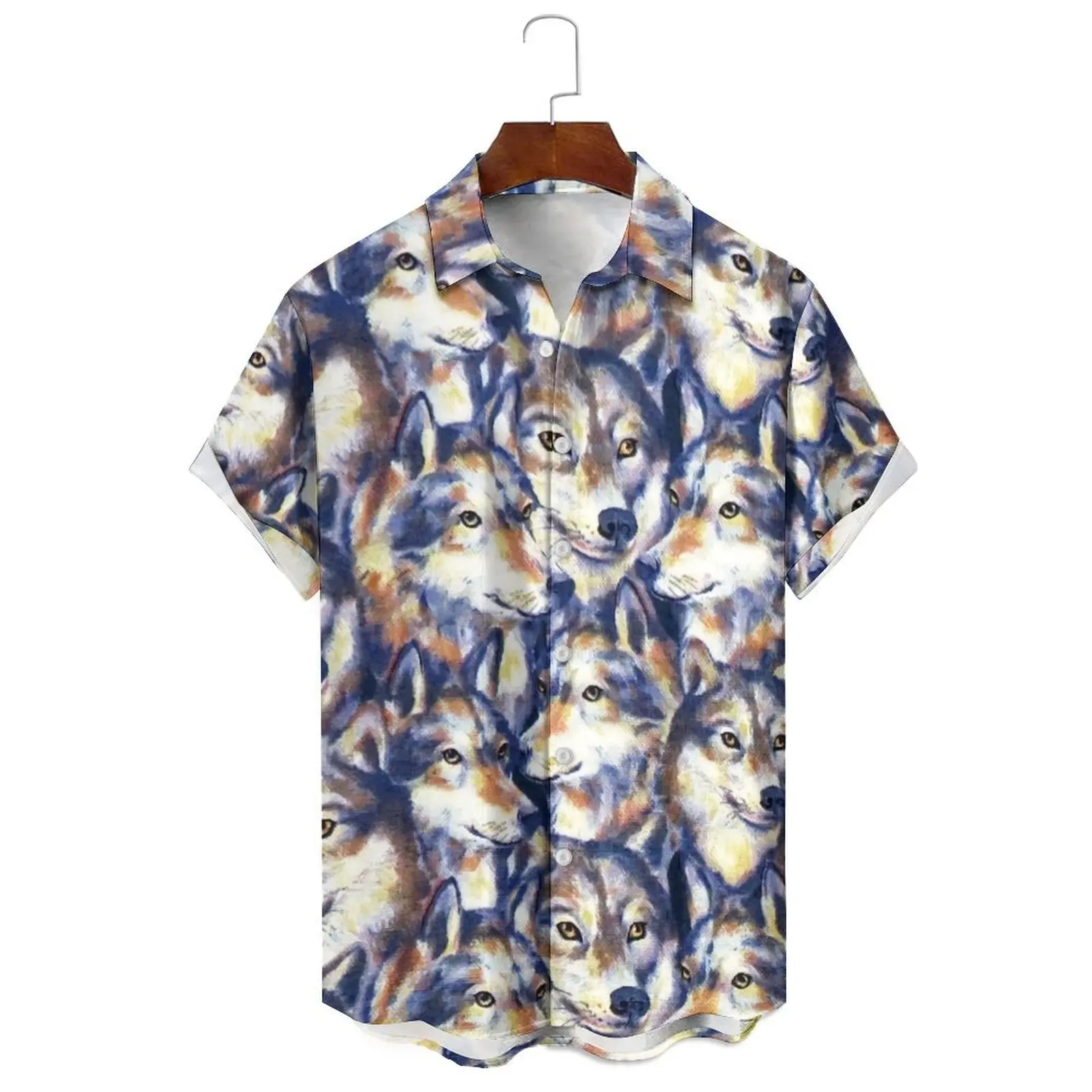 

Summer Fashion Men/Women Loose Leisure Simulation Animal Illustration Print Multi-Color Daily Can Wear Short-Sleeved Shirt