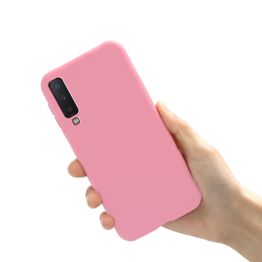 Für Telefon Fall Samsung Galaxy A7 2018 Fall Stoßstange Weiche Matte Silikon Coque Für Zurück Abdeckung Samsung A7 2018 A750 a750F Fall Funda – Detail 13