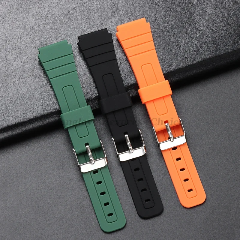 حزام ساعة سيليكون ل كاسيو F-91W W-800H 18 مللي متر ل W800H SGW400 F84 F105/108 A158/168 AE1200/1300 أساور مطاطية رياضية للرجال #2