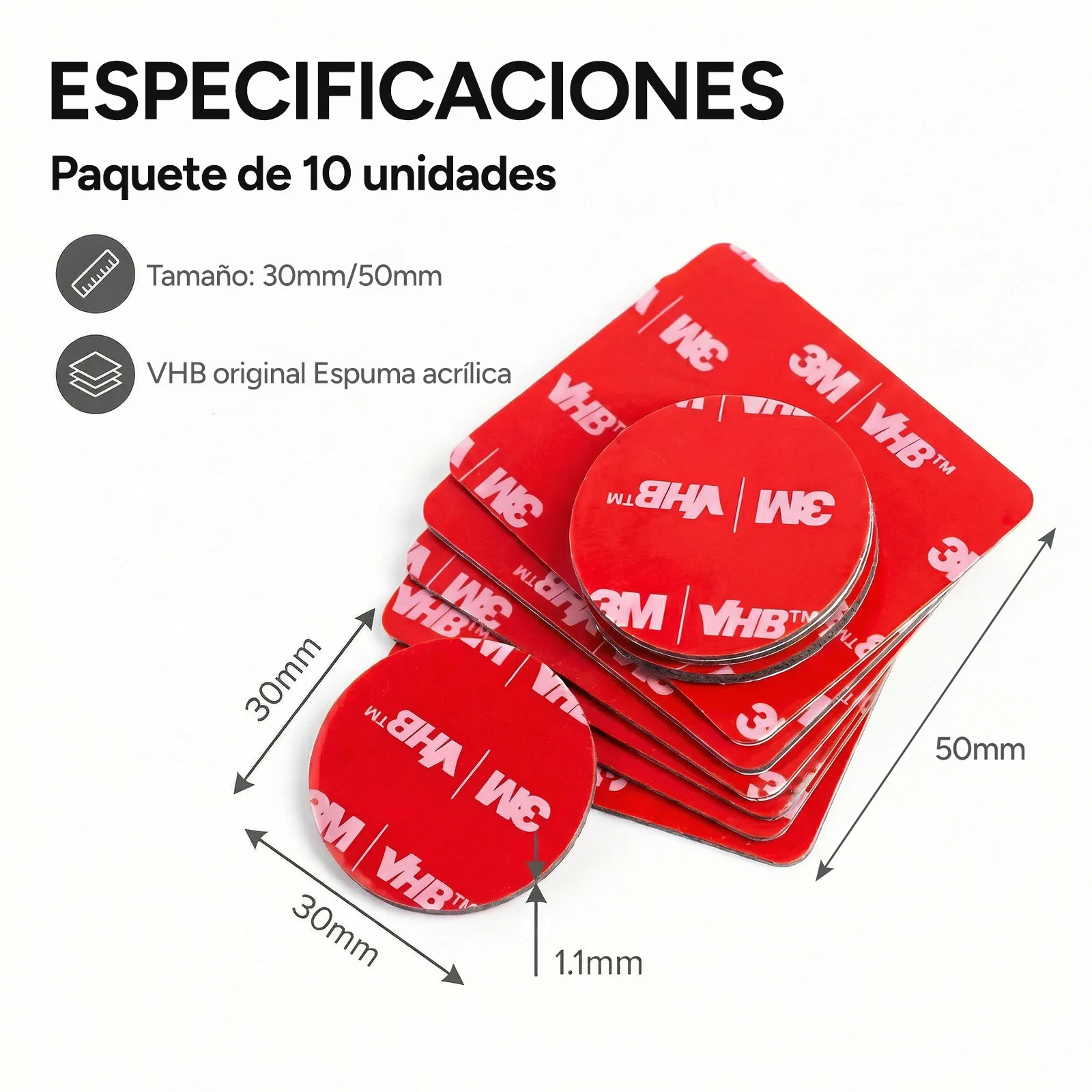 3m 4910 Vhb Heavy Duty Double Sided Adhesive Tape, 1mm Thick, Waterproof and Heat Resistant, for Car Interiors, Vehicle Interior Mounts and Signage Fixing