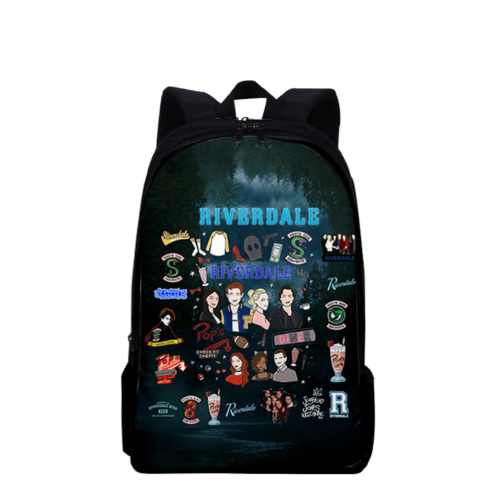 

Classic Youthful TV Riverdale Season 5 Student School Bags Notebook Backpacks 3D Print Oxford Waterproof Boys/Girls Travel Bags