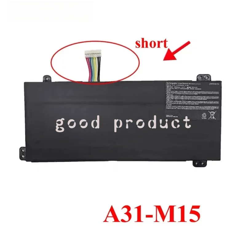 A31-M15 A31-M17 Laptop Battery For Medion Akoya E17201G P17601G S17402 M15GUN M53-72711 Xiaomai 6A Pro,6C,0B23-01Q9000 40068772