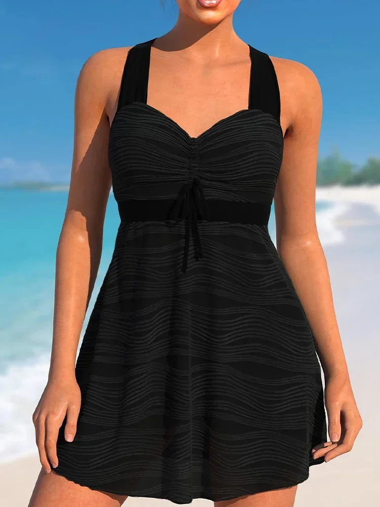 جديد أزياء المرأة Tankini مثلث السراويل قطعتين ملابس السباحة بريق شعاع مثير عطلة الشاطئ مجموعة S-6XL #2