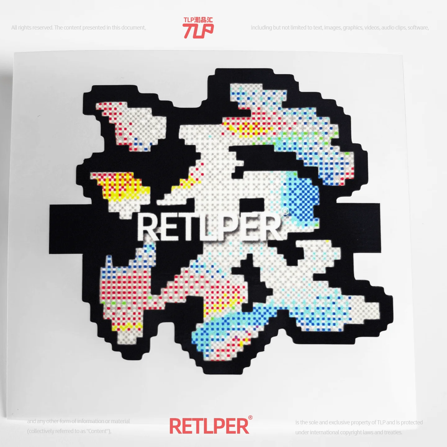 Retlper Reflective Car Sticker Original Roll Away Worries Chinese Character Art Style Waterproof for Car/Moto
