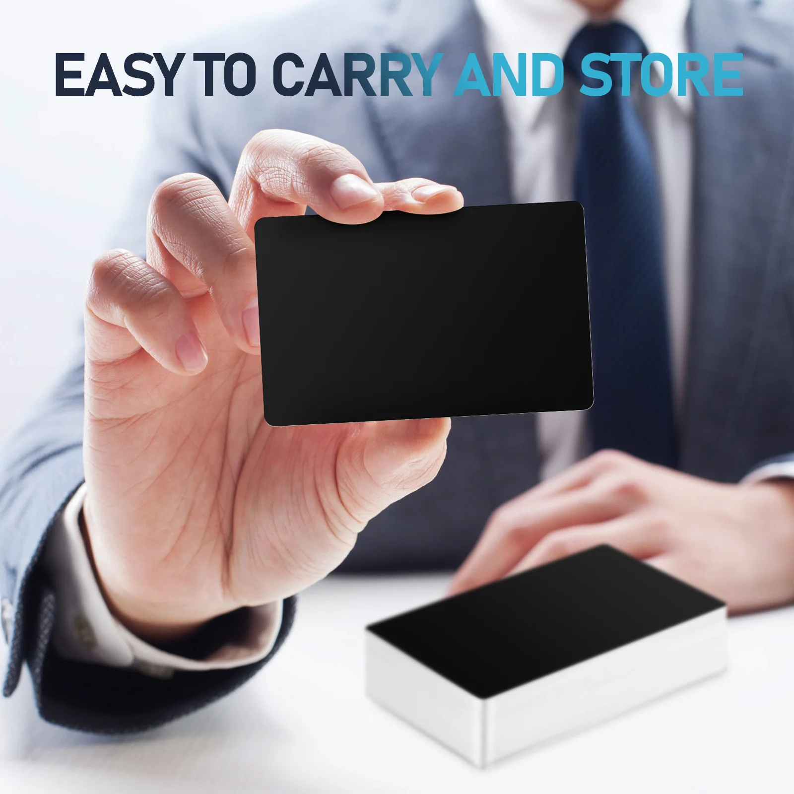 

50pcs Laser Marking Business Metal Blank Name Aluminum Engraving Stainless Steel Black Customizable for Entrepreneurs