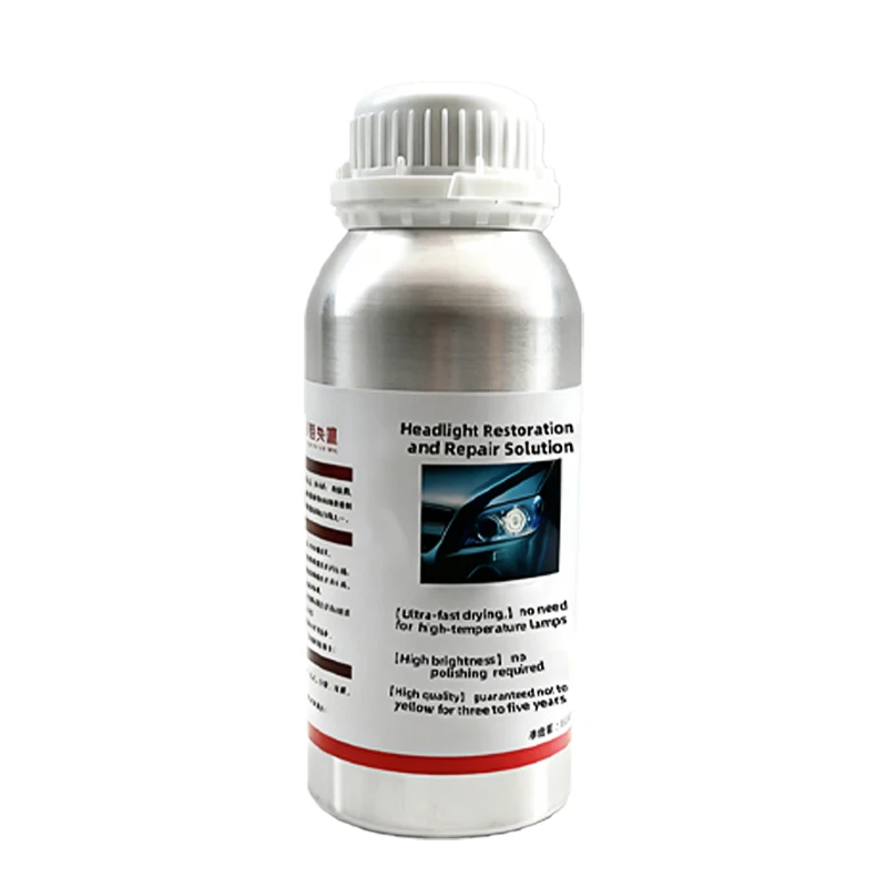 800ML Scheinwerfer-Restaurierungs-Set, Auto-Scheinwerfer-Reparaturflüssigkeit, Polymer-Flüssigpolitur, Auto-Scheinwerfer-Kratzerentferner, Gelbungs- und Oxidationsentferner, Pflegewerkzeug