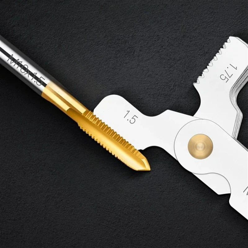 Metric Imperial 55/60 Degree Thread Plug Gauge Gear Tooth Screw Pitch Gauges Center Measurement Tools Tap Thread Measurements