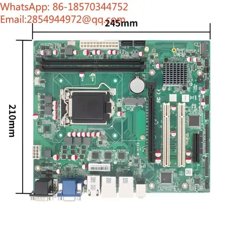 H110 Industrial Control Motherboard Supports 6789 Generation CPU Dual Network Multi PCI 6COM Industrial Computer Motherboard