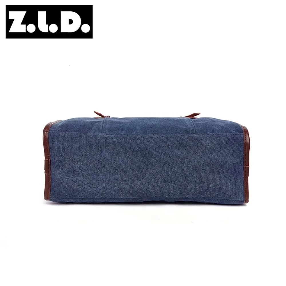 Bolso de mano multifuncional para hombre y mujer, bolsa de hombro informal + PU, gran capacidad, equipaje de empalme de lona, bolsas de viaje