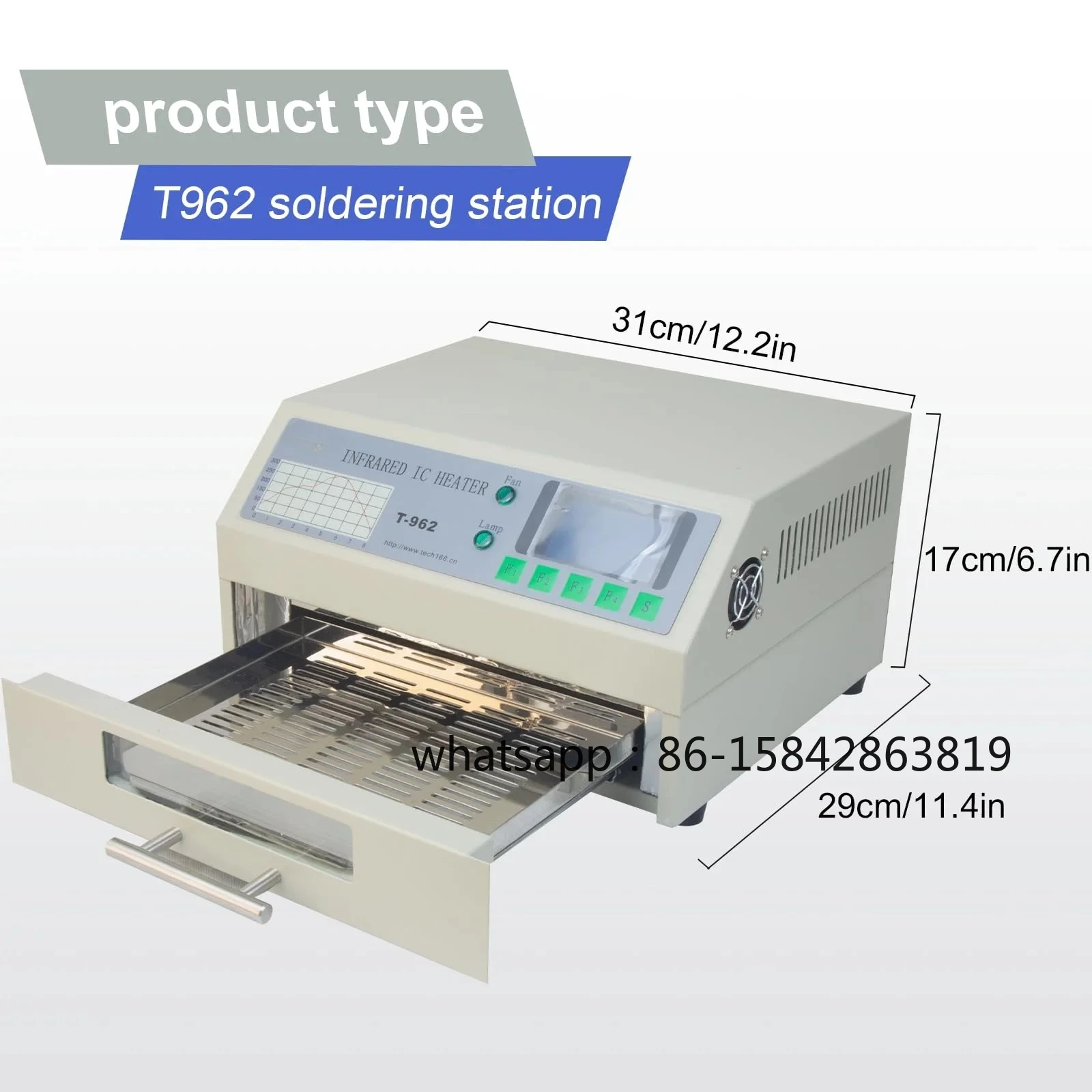 T962 Reflow Oven,110v/220v 800 - Reflow Oven Pcb T962 recension och pris