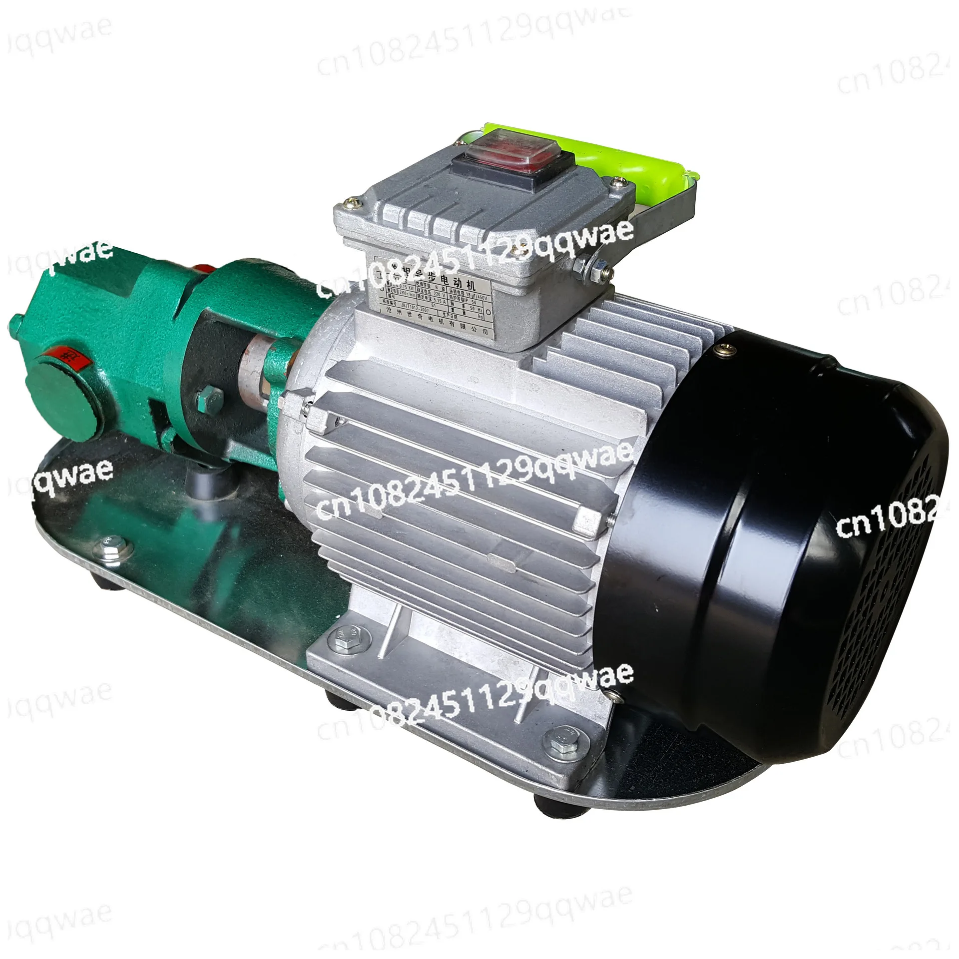 WCB-75 Self-Priming Gear Oil Pump Portable Cast Iron High Temperature Electric Gear Pump 750W Small High Viscosity Oil Pump 220V