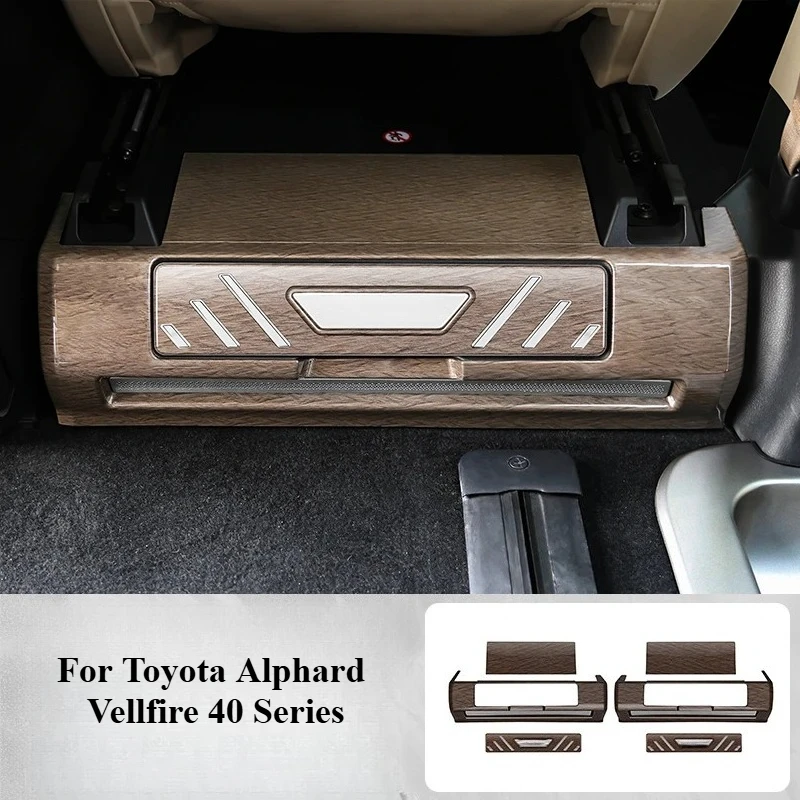 For Toyota Alphard Vellfire 40 Series Car Front Seat Pedals 6Pcs/set Anti-Kick Pad Seat Back Kick Protector Car Accessories