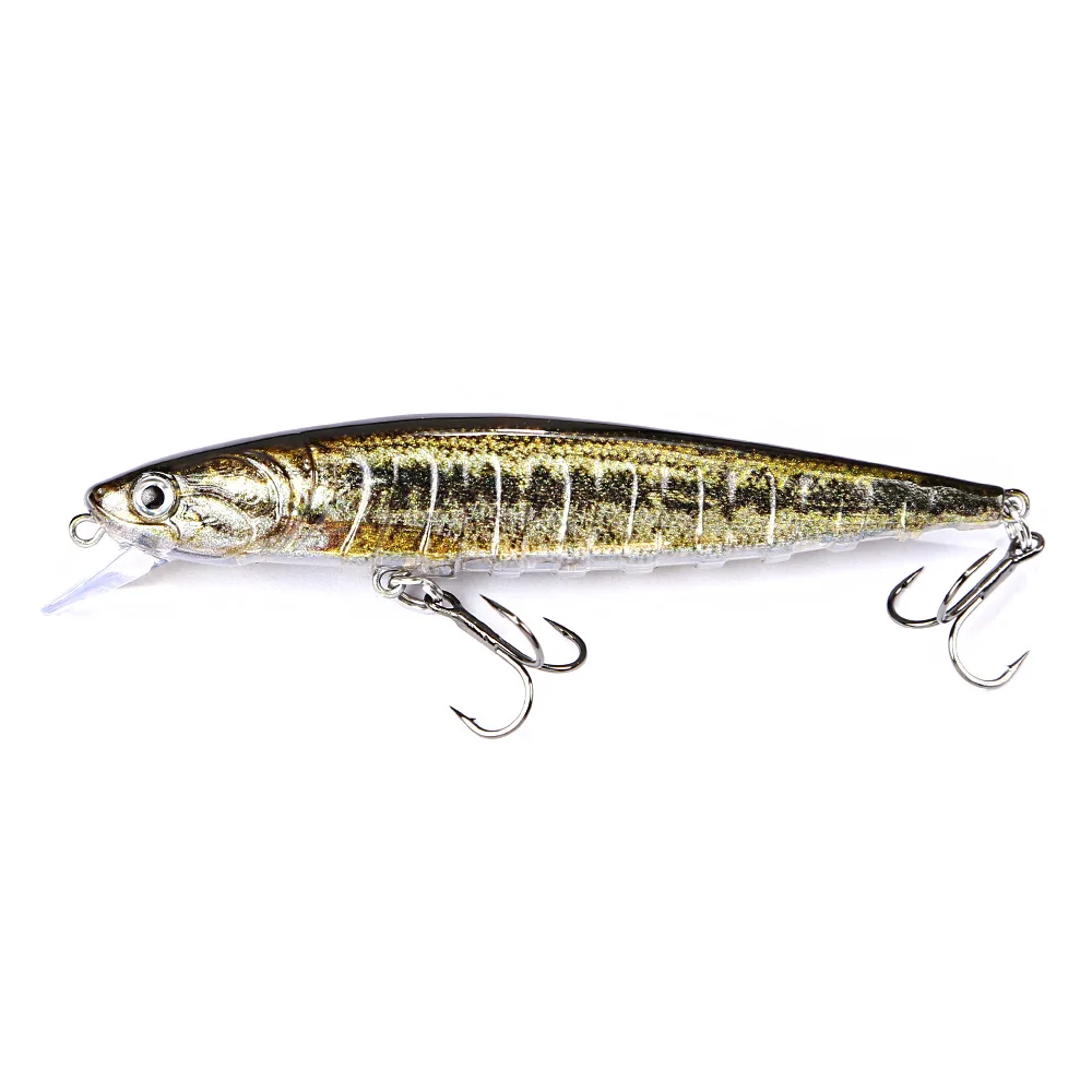B&U JERK MINNOW Schwebender Wobbler Angelköder Weitwurf-Minnow-Köder Harter Köder Hochwertiges Professionelles Angelzubehör mit Haken