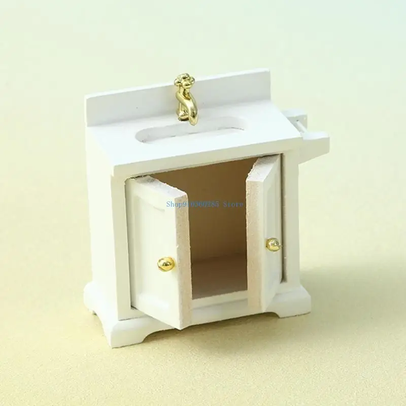 

K9ff Kitchen Cabinet Model Реалистичная винтажная жизнь кукла Дом Притворение Игра мебель для кухни