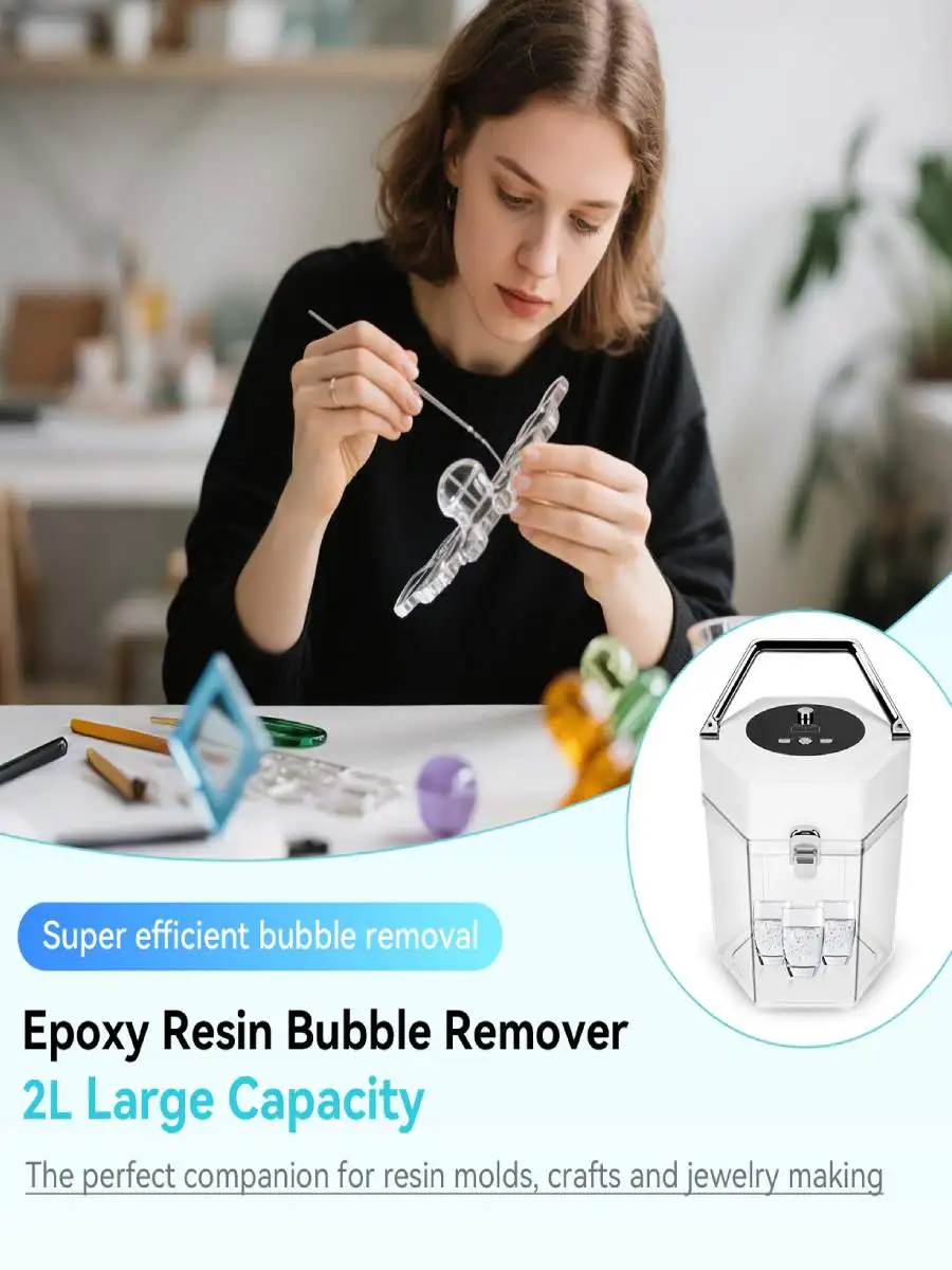 Neuester Resin Bubble Remover Pro, schnelle 99 % Blasenentfernung innerhalb von 3–5 Minuten, hoher Vakuum, Epoxidharz-Airless-Maschine