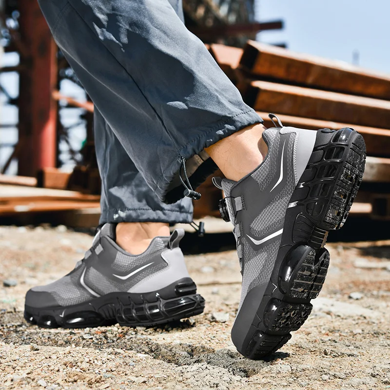 

Men's Military Tactical Boots, Army Boots, Side Zipper, Anti-Slip Ankle Boots, Work Safety Shoes, Hiking Shoe