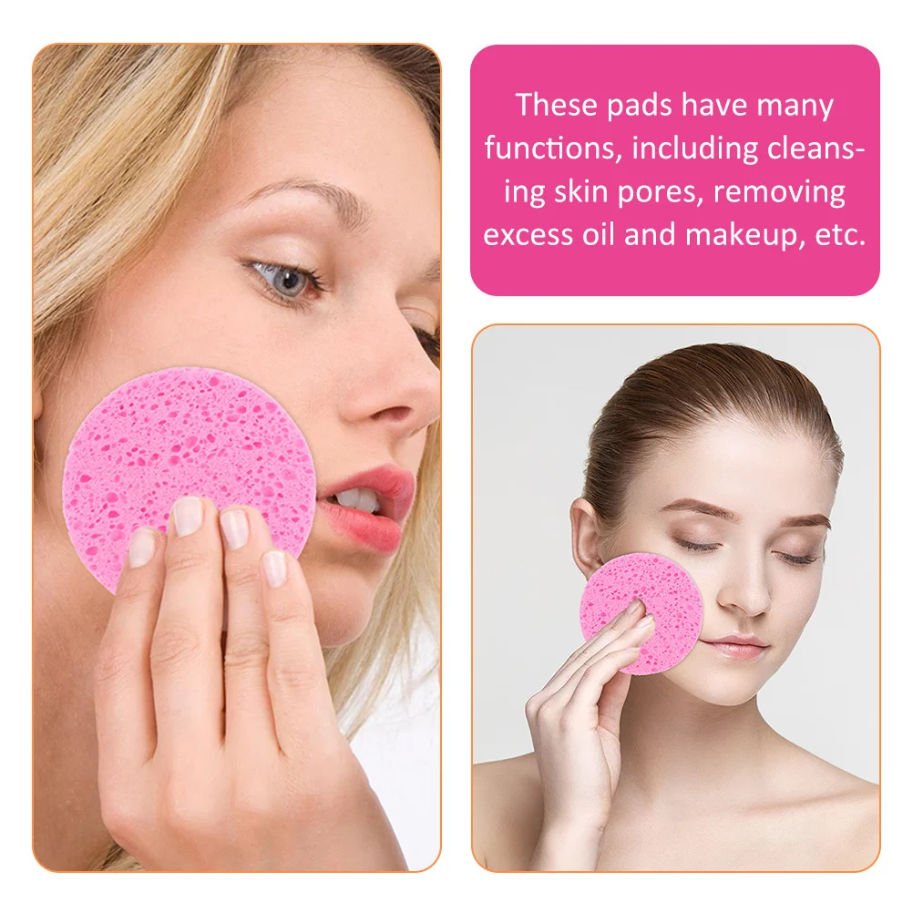 20 قطعة من إسفنجات الوجه لغسل الوجه، إسفنجة مكياج مستديرة، إسفنجة تقشير متعددة الوظائف للتنظيف والمكياج #4