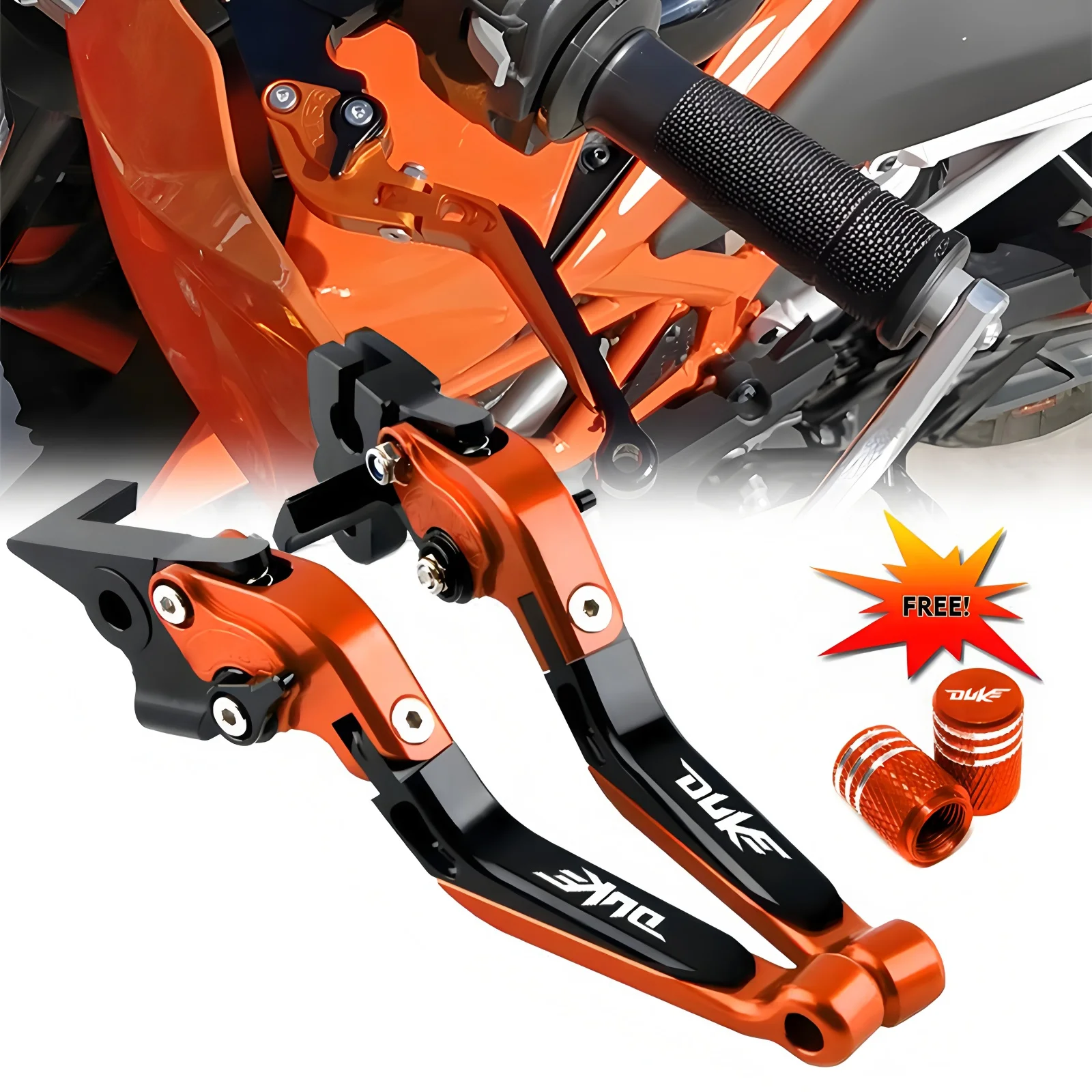 

Для KTM Duke 125 200 250 390 RC125 RC 200 RC390 рычаг тормозной муфты с ЧПУ алюминиевые выдвижные регулируемые рычаги аксессуары