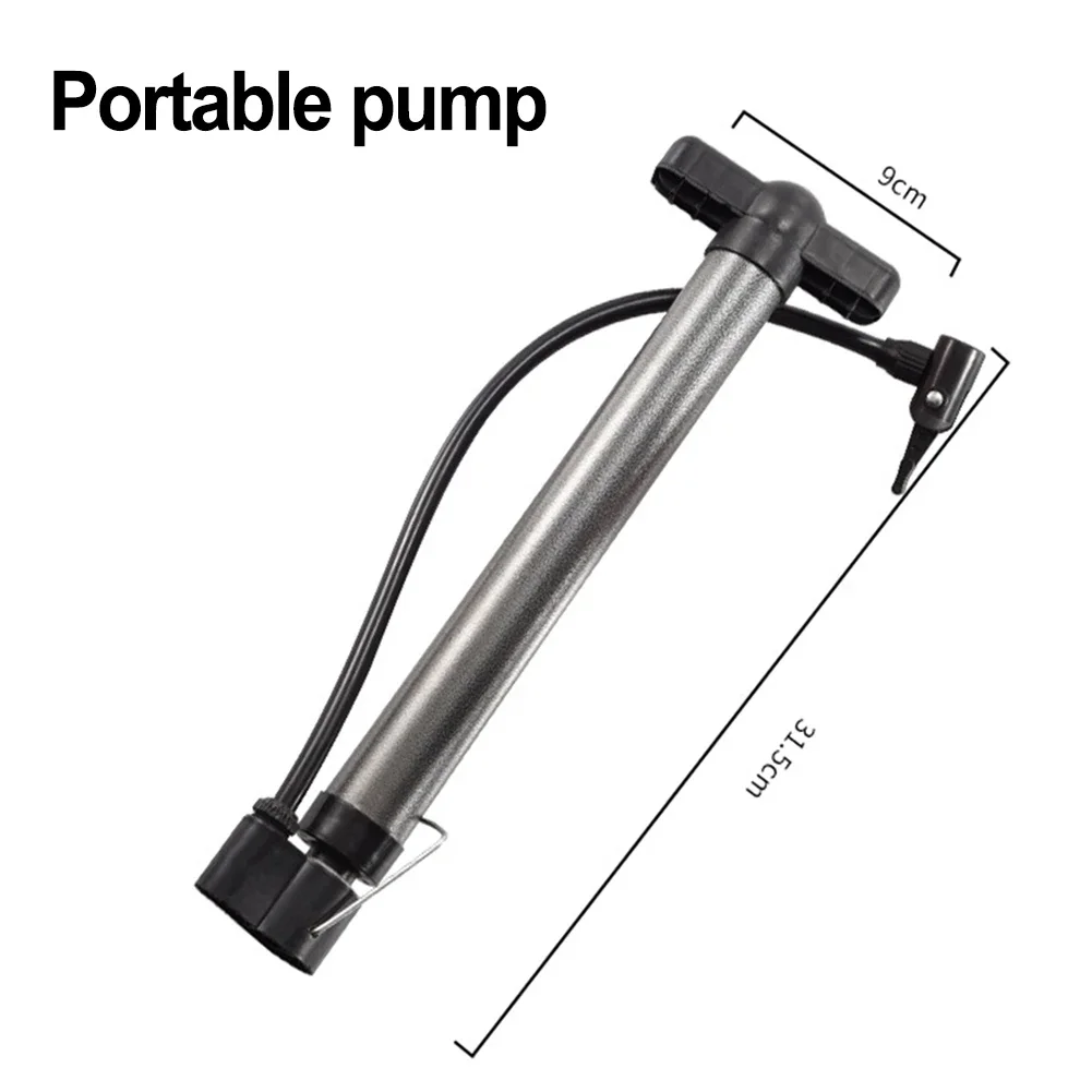 1pc Pump Portable Bicycle Pump High Pressure Mountain Bike Pumps Basketball Pumps With AV Nozzles For Bicycle Balls Rings