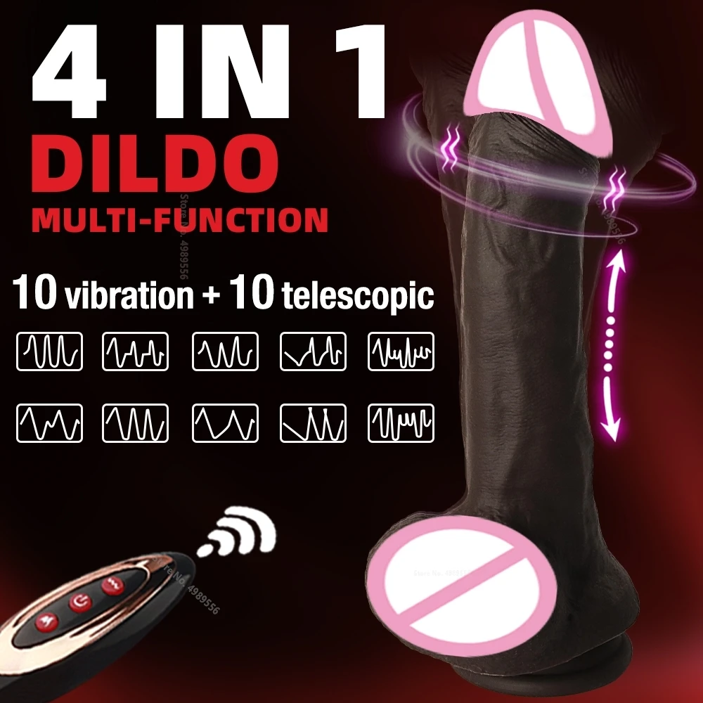 Mainan getar pemijat vagina Dildo, mainan Penis untuk dewasa, Vibrator otomatis mainan masturbasi Tuhan Anal