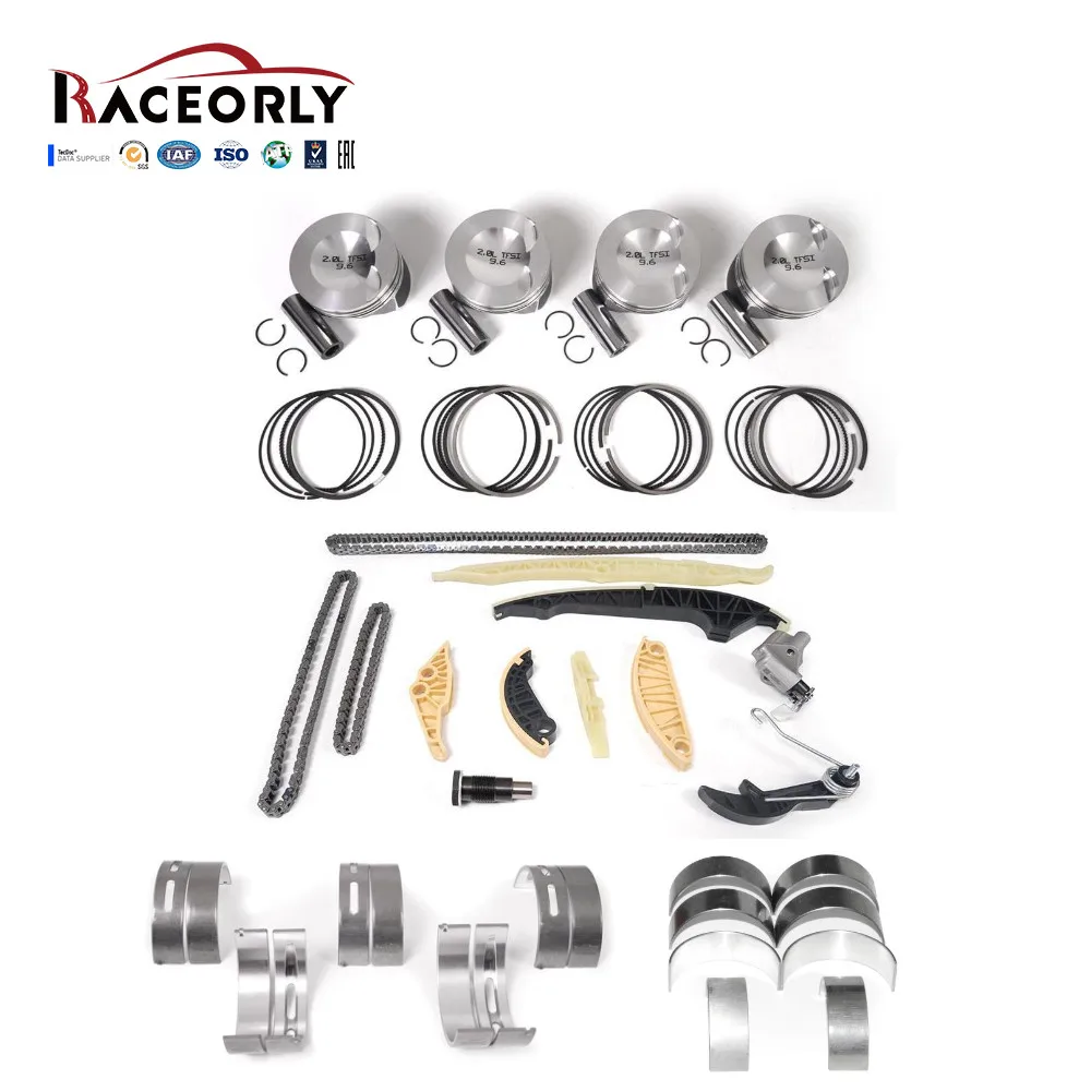 

RACEORLY Timing Chain Piston +0.50 21mm Bearing For VW Audi EA888 2.0T GEN2