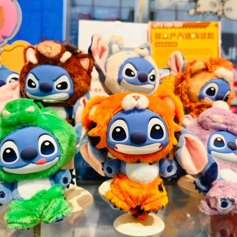 

Новинка 2025, оригинальная серия Stitch Wild Animal, модная слепая коробка, игрушки, кавайная фигурка, куклы, брелок, орнамент, загадочная коробка, подарки