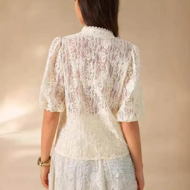 

Loose Women's Embroidered irt Stand Collar Outerwear Cardigan Spring New Sle Retro Color Heavy Embroidery Artistic