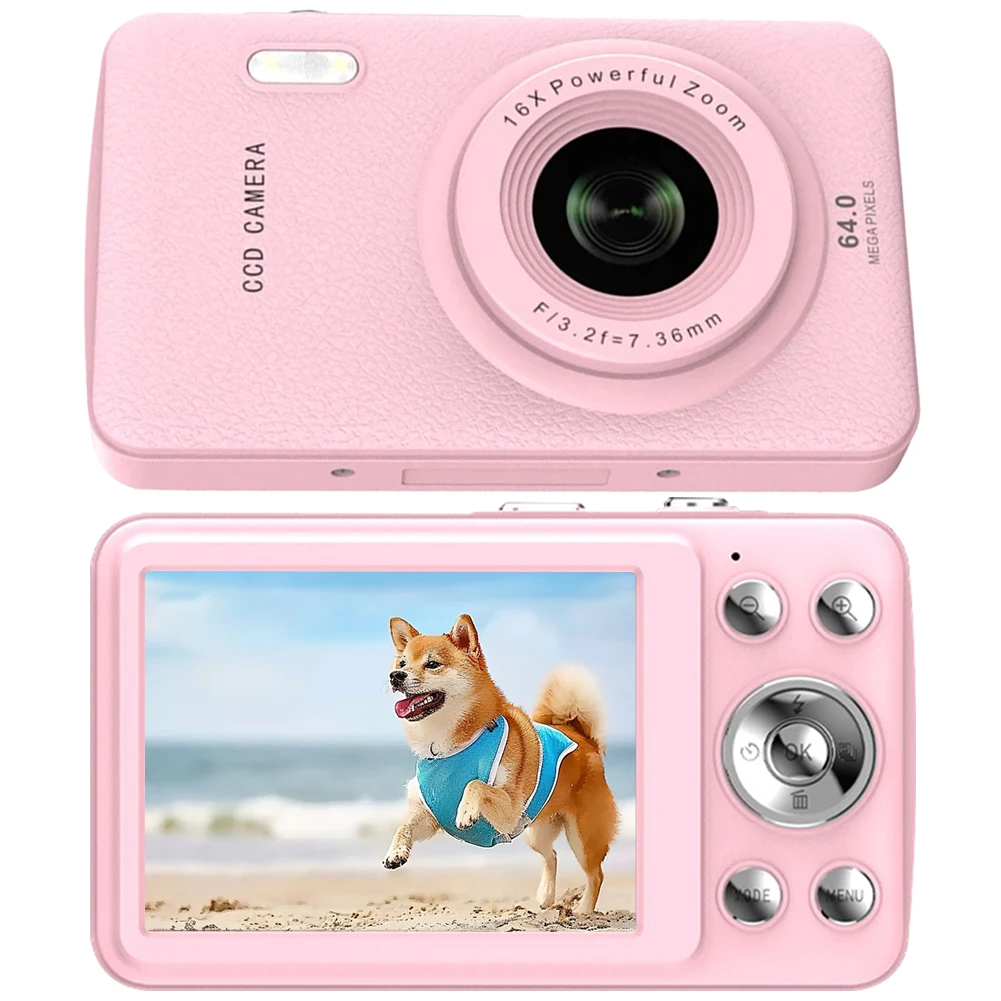

Mini Digital Photo Camera 2.8Inch HD Screen Kids Mini Photo Camera 32GB SD Card TYPE-C Charging Birthday Gifts for Children