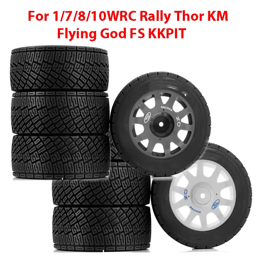 

For 1/7/8/10WRC Rally Thor KM Flying God FS KKPIT Wheel Set Wheels W23 RC Rally Wheels Accessories