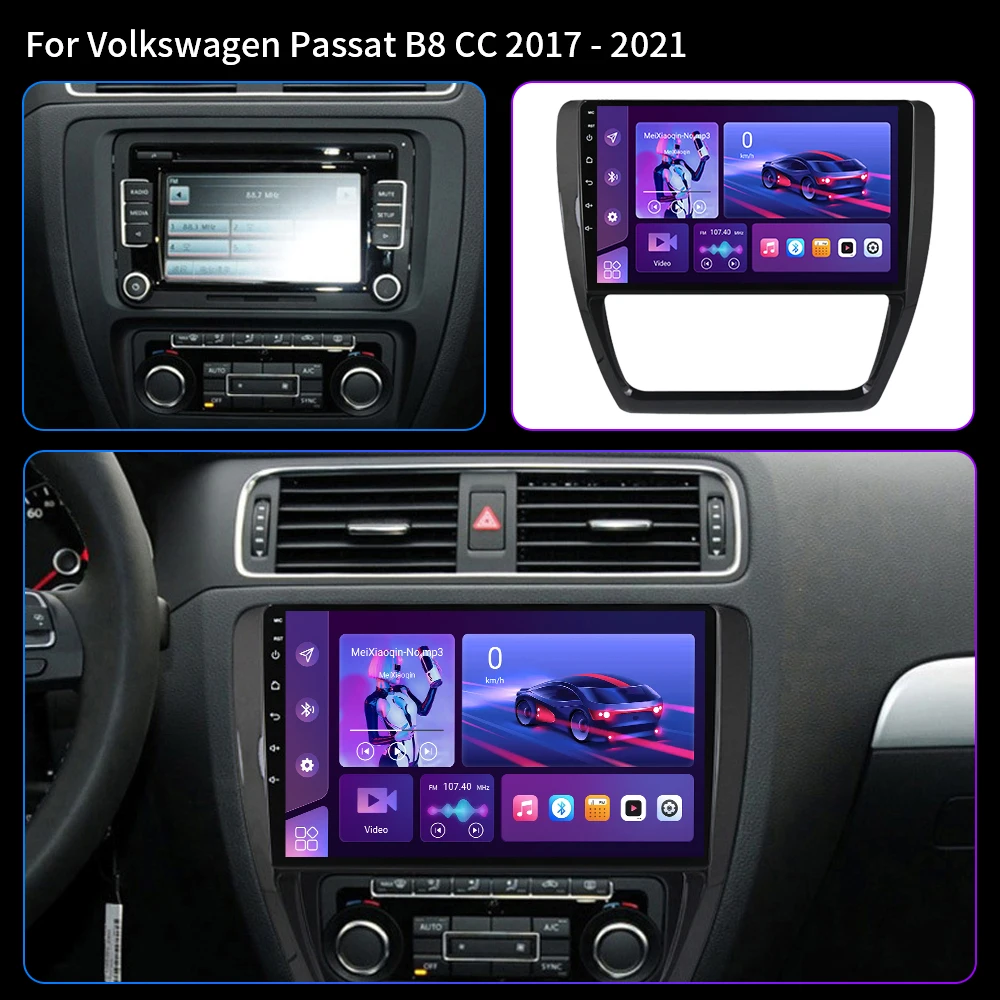 Android16 Carplay Auto WiFi 4G GPS For Volkswagen Jetta 6 2011 - 2018 Car Radio Navigation Multimedia Video Player Stereo BT DSP