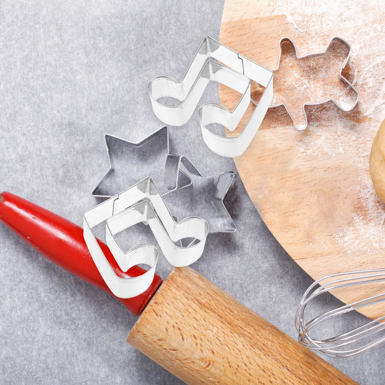 

1 Set Music Themed Stainless Steel Cookie Cutters Biscuit Metal Sandwich Cutters Baking Tools Diy Cake Decoration Fondant