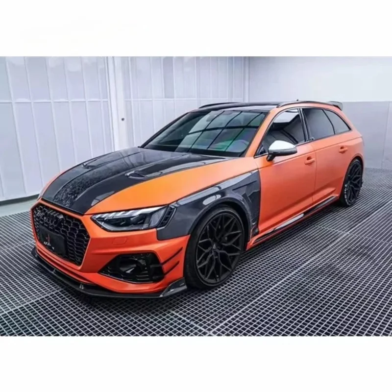 For RS4 B9 Upgrade AE Style Carbon Fender Body Kit RS4 AE Carbon Fiber Front Side Fender 3