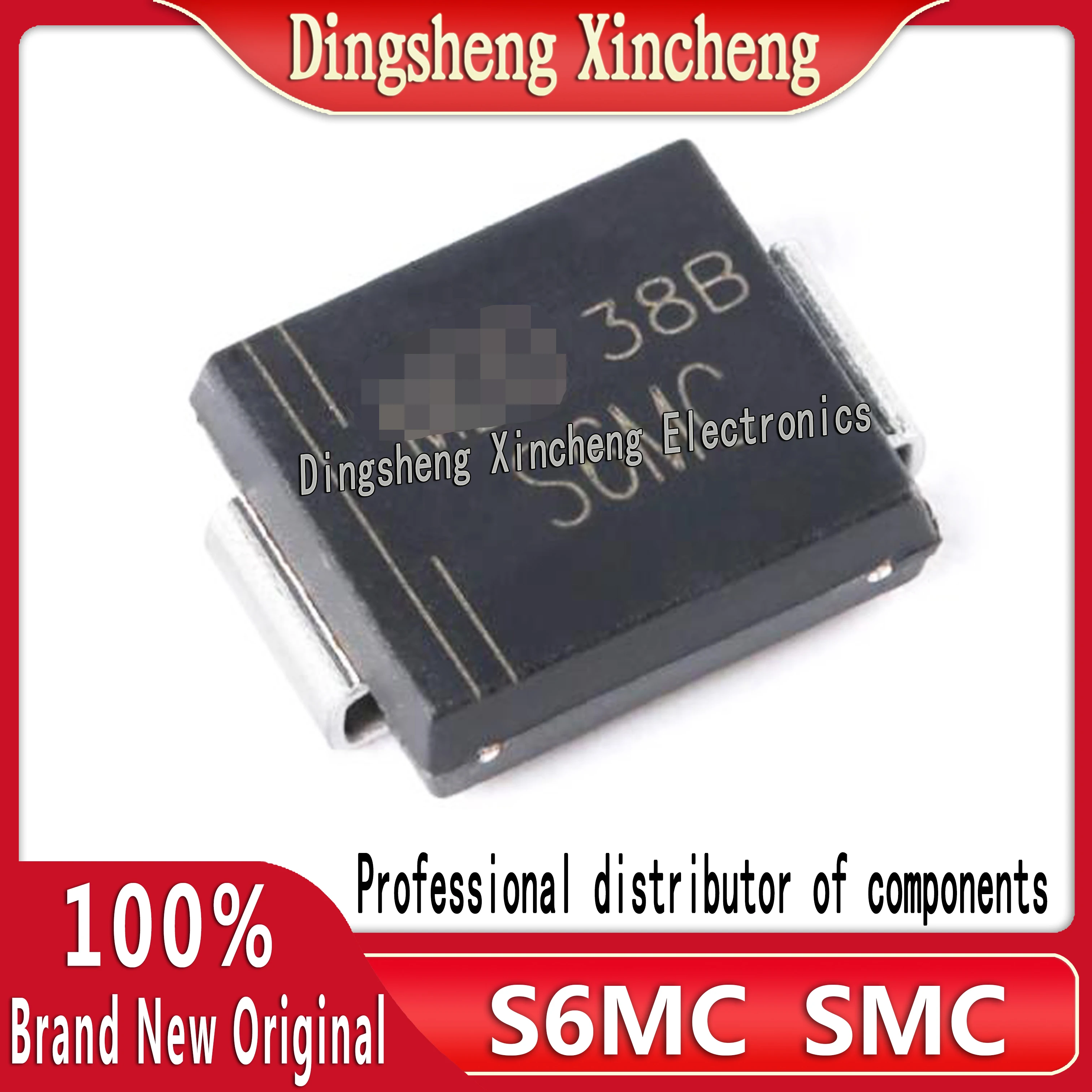 10 pcs/lot Original genuine S6MC SMC 1000V/6A SMT universal rectifier diode