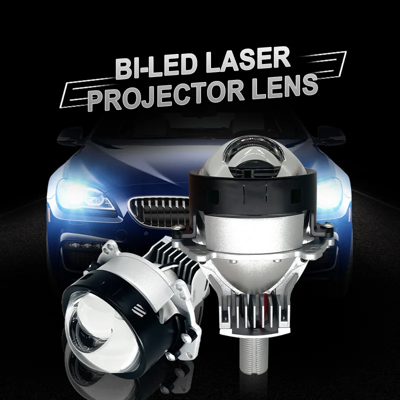 

Проекционные Bi-LED фары P70 Halo 3 дюйма, Plug and Play, автомобильные лазерные линзы H4 H7, ближний/дальний свет, комплект для модернизации в стиле Hella 5, двойные линзы