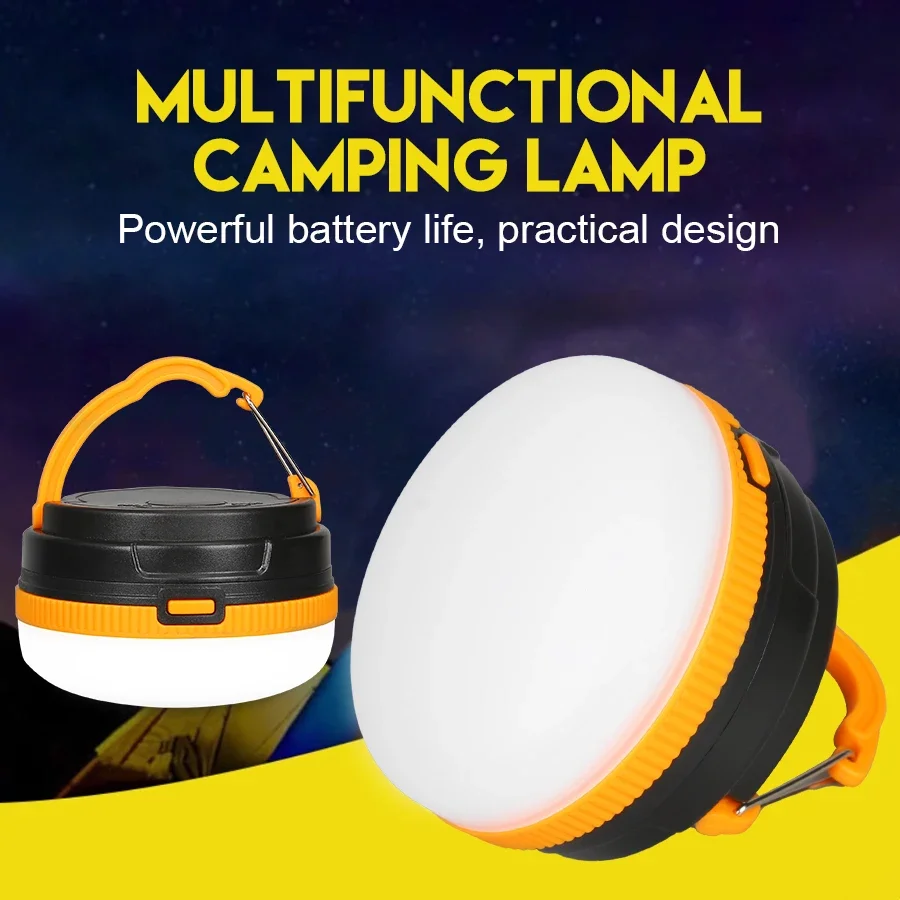LED Mini Camping Light 3 Lighting Modes Portable Outdoor Waterproof Lamp Emergency Lighting Magnet Hanging Camping Night Lantern